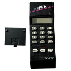 1990 Gemstar VCR Plus model: VIP-18 black replacement remote untested